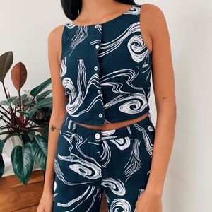 Paloma Wool Molino Linen Tank Top, size 36